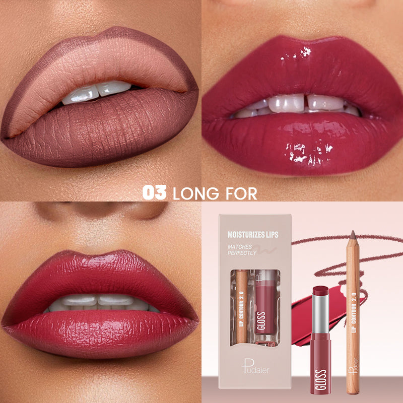 PUDAIER Lip Combo Kit | 3-Piece Lip Set for Brown Skin
