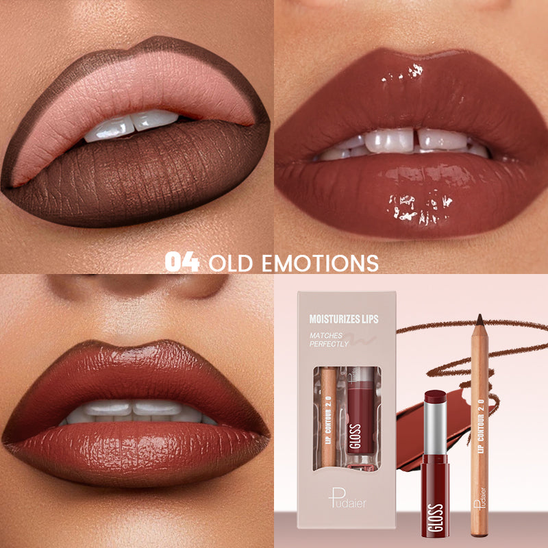 PUDAIER Lip Combo Kit | 3-Piece Lip Set for Brown Skin