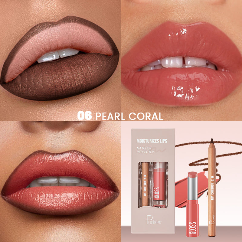 PUDAIER Lip Combo Kit | 3-Piece Lip Set for Brown Skin