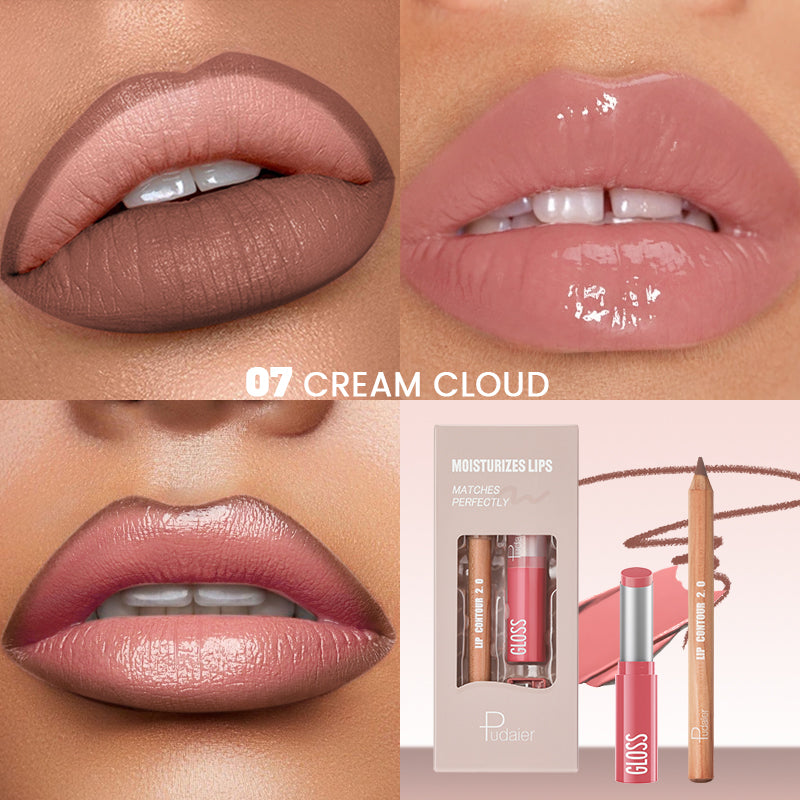 PUDAIER Lip Combo Kit | 3-Piece Lip Set for Brown Skin