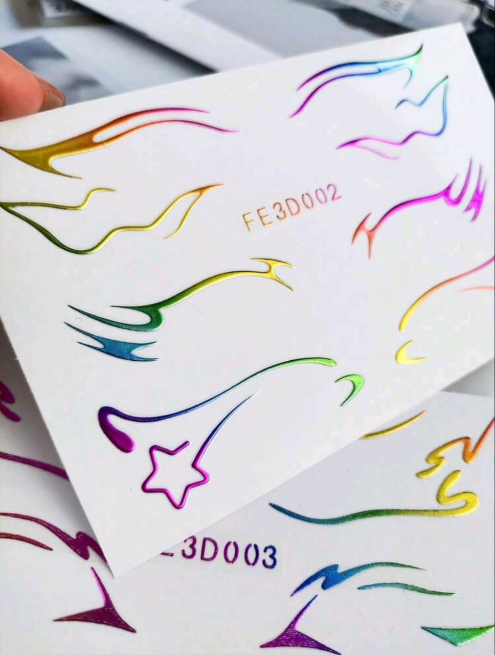 3D Gradient Colorful Eyeliner Stickers