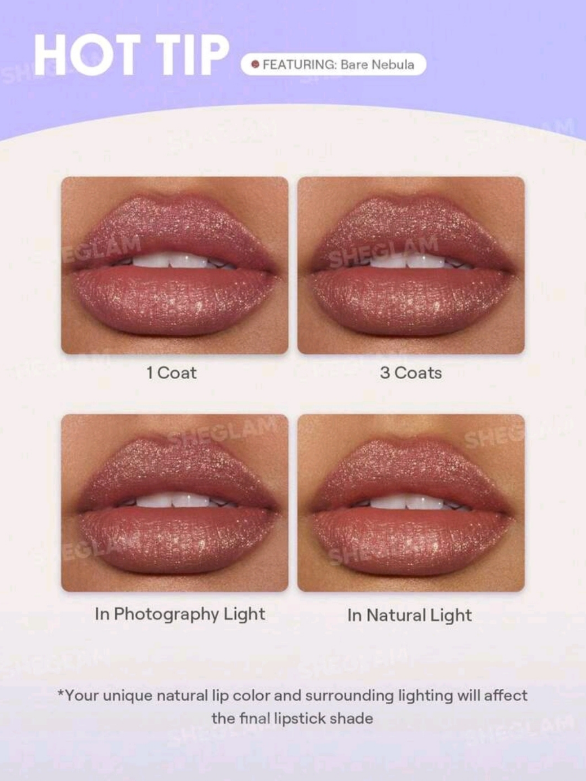 SHEGLAM HIGH KEY Glitter Liquid Lipstick