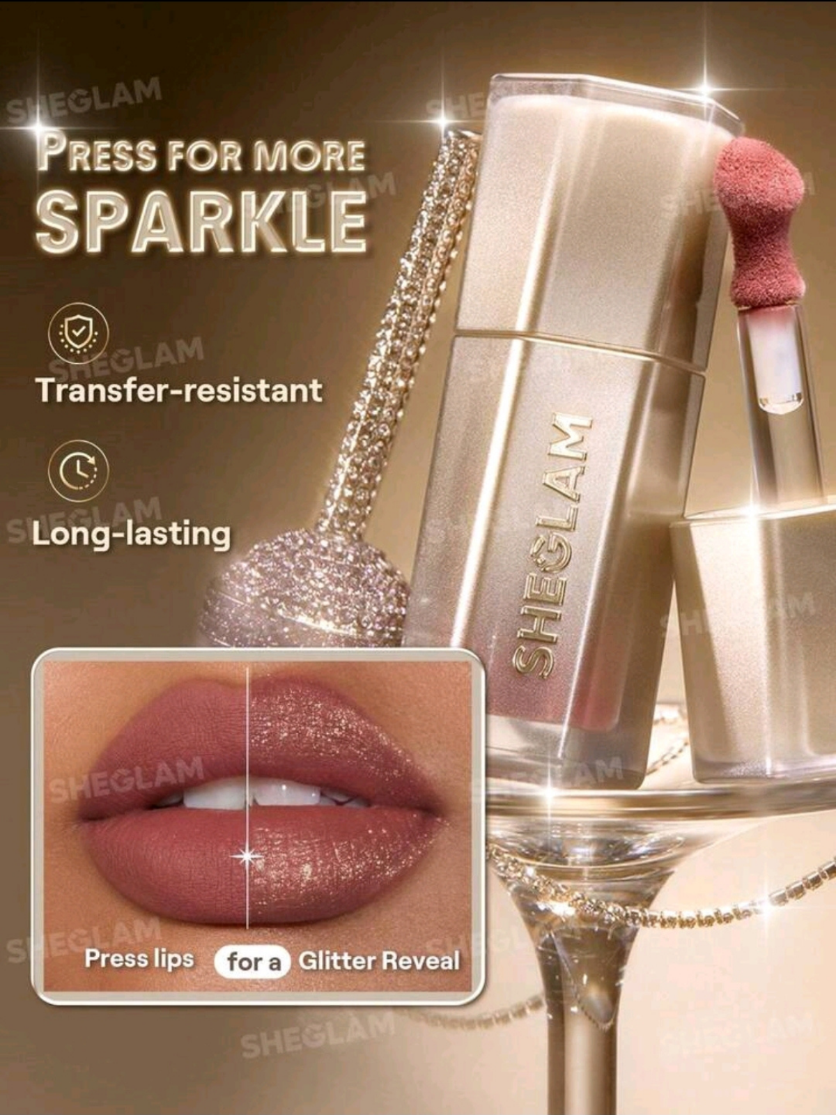 SHEGLAM HIGH KEY Glitter Liquid Lipstick