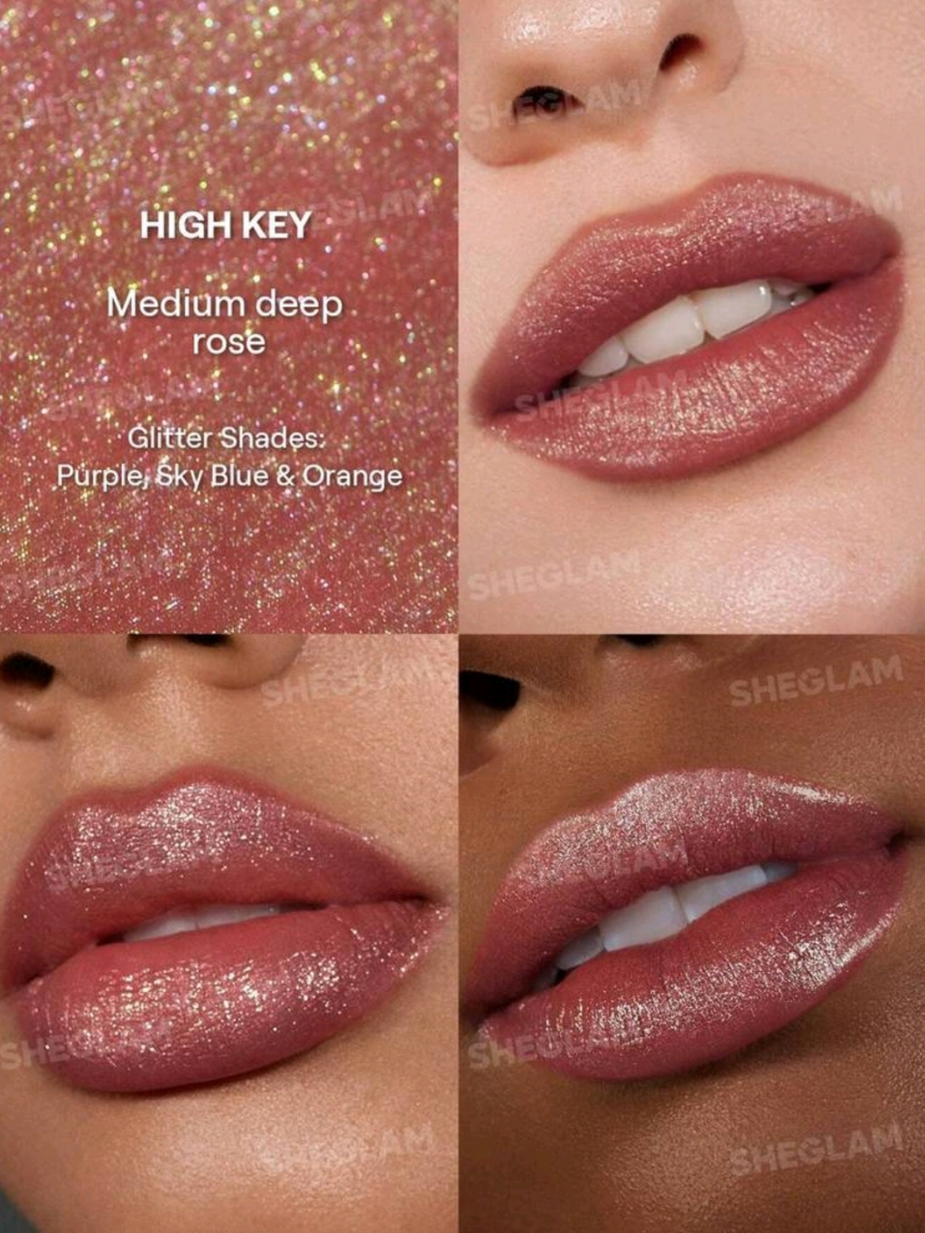 SHEGLAM HIGH KEY Glitter Liquid Lipstick