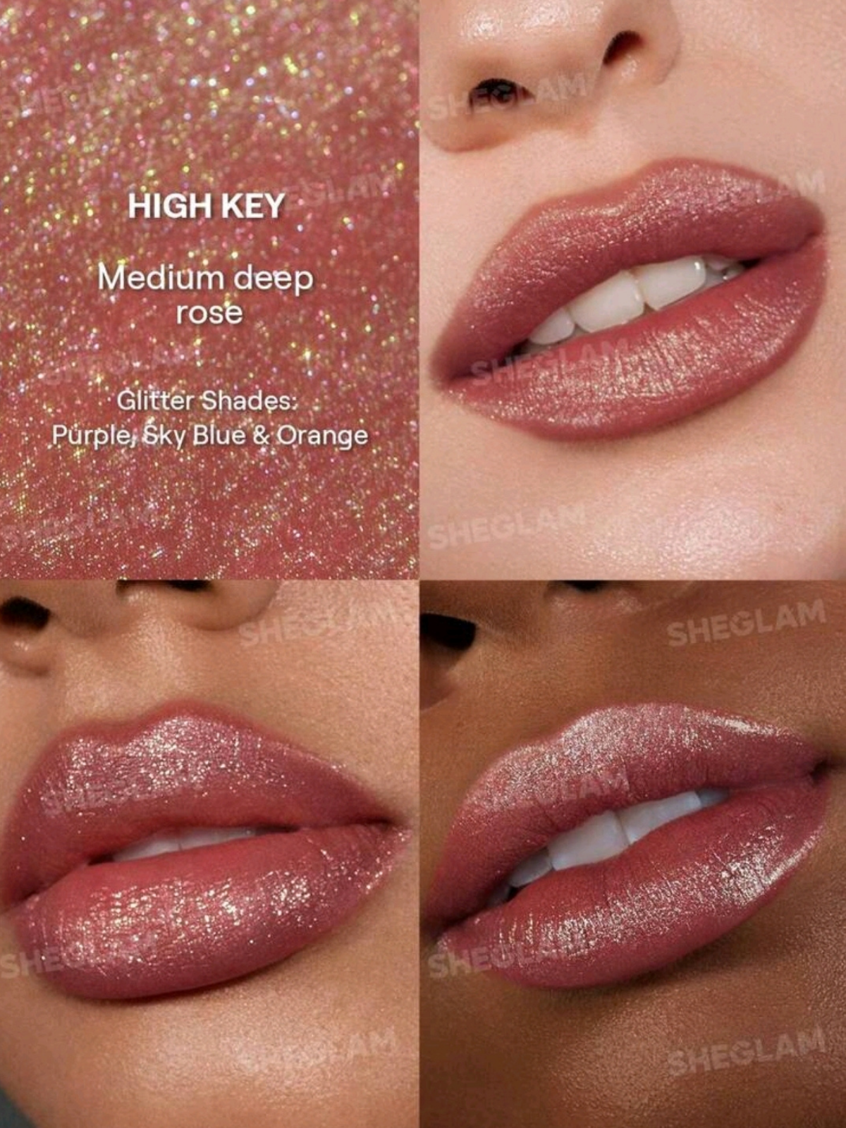 SHEGLAM HIGH KEY Glitter Liquid Lipstick