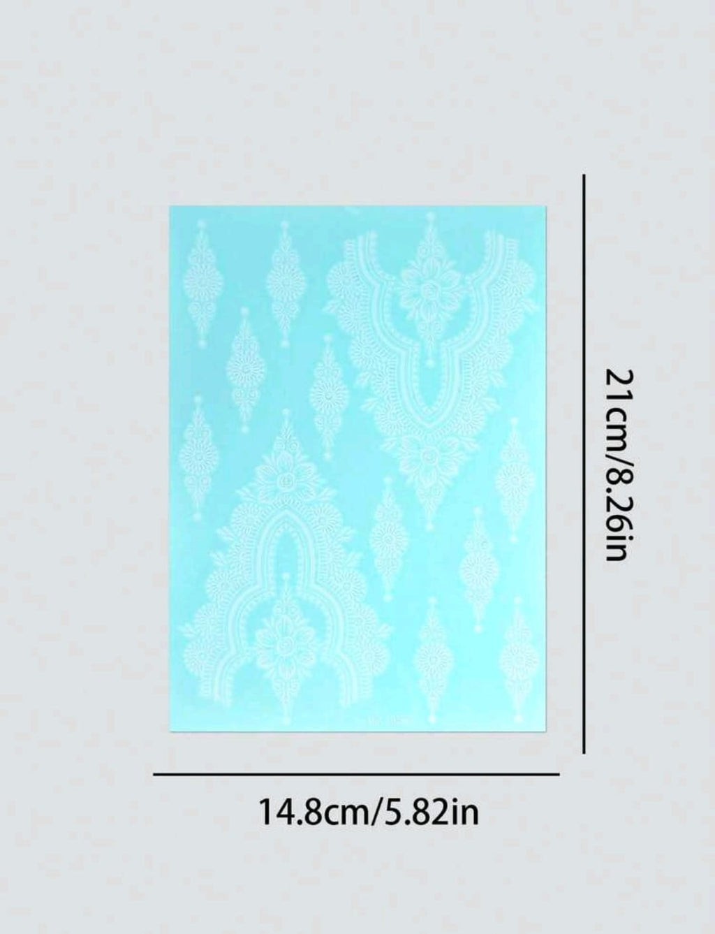 White Henna Temporary Tattoo Stickers