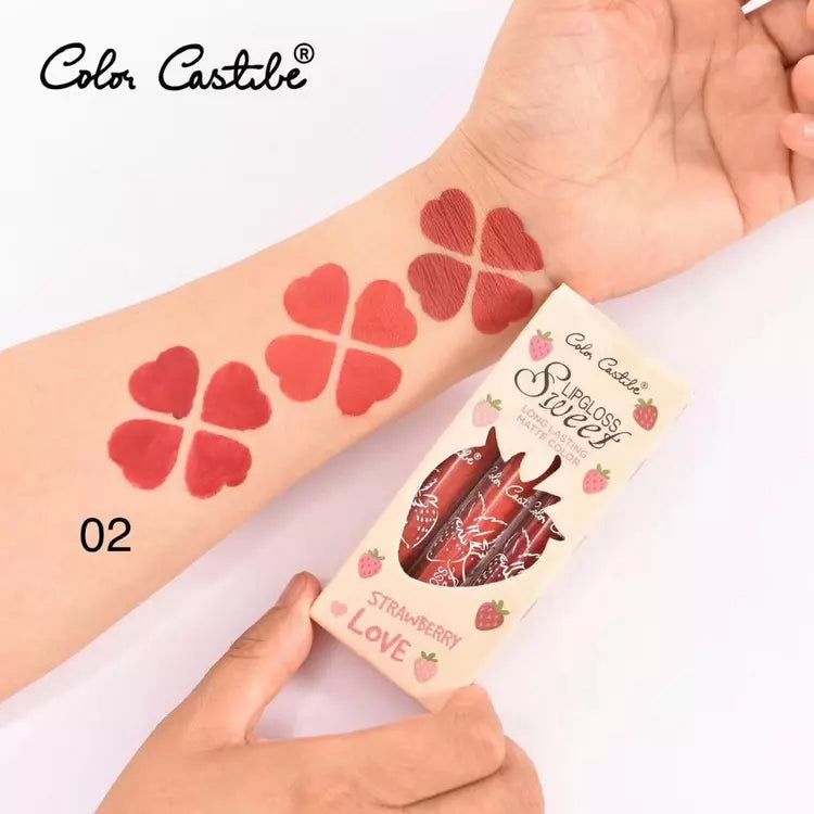 COLOR CASTLE Sweet Matte Lip Gloss Set | Set of 03
