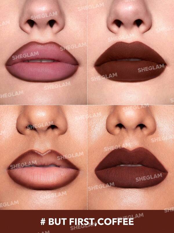 Shein - SHEGLAM So Lippy Lip Liner-Creamy Matte Lip Liner Pencil |Coffe