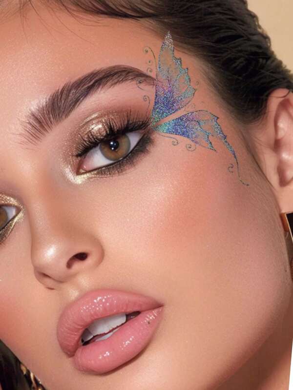 Butterfly Glitter Canthus Temporary Tattoos