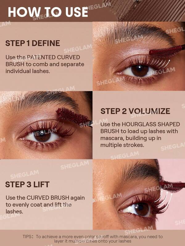 Brown SHEGLAM All-In-One Volume & Length Mascara