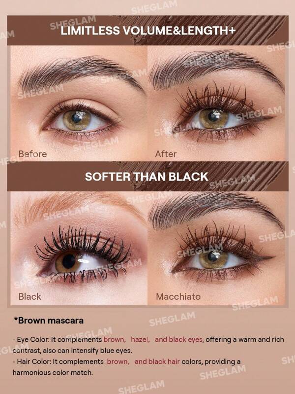 Brown SHEGLAM All-In-One Volume & Length Mascara