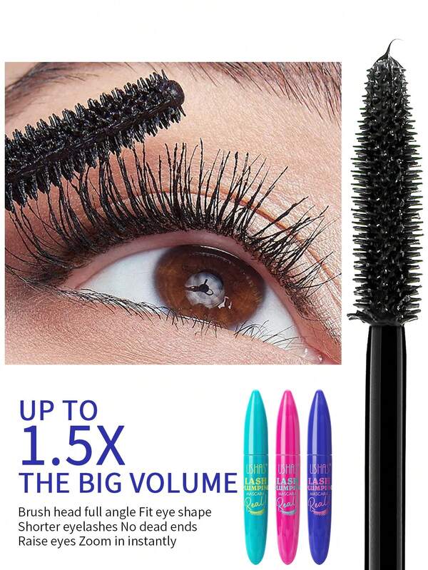 USHAS Big Lash Mascara | Extreme Black, Waterproof & 24H Wear