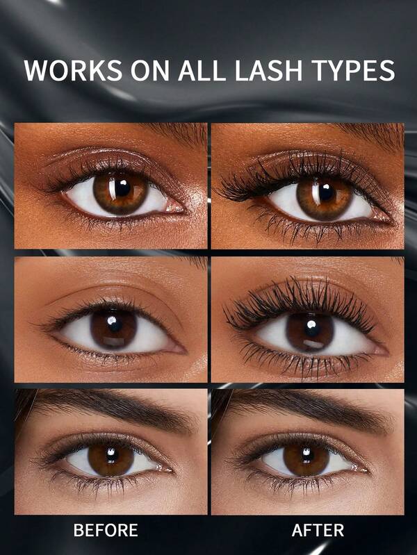 USHAS Big Lash Mascara | Extreme Black, Waterproof & 24H Wear