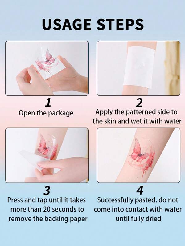 Butterfly Glitter Canthus Temporary Tattoos