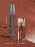 PUDAIER 3D Lip Gloss & Lip Liner Set (Red 01 + 03)