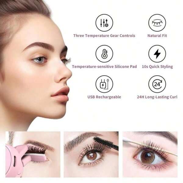 Electric Heated Eyelash Curler | 3 Temperature Settings
