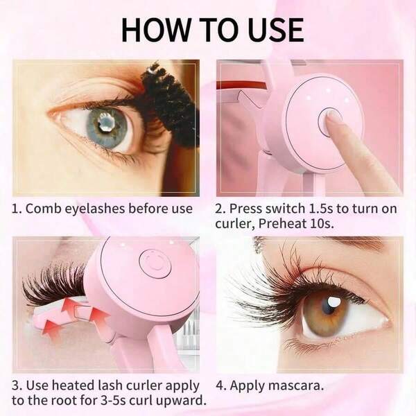 Electric Heated Eyelash Curler | 3 Temperature Settings