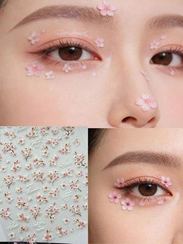 Cherry Blossom Face Makeup Stickers