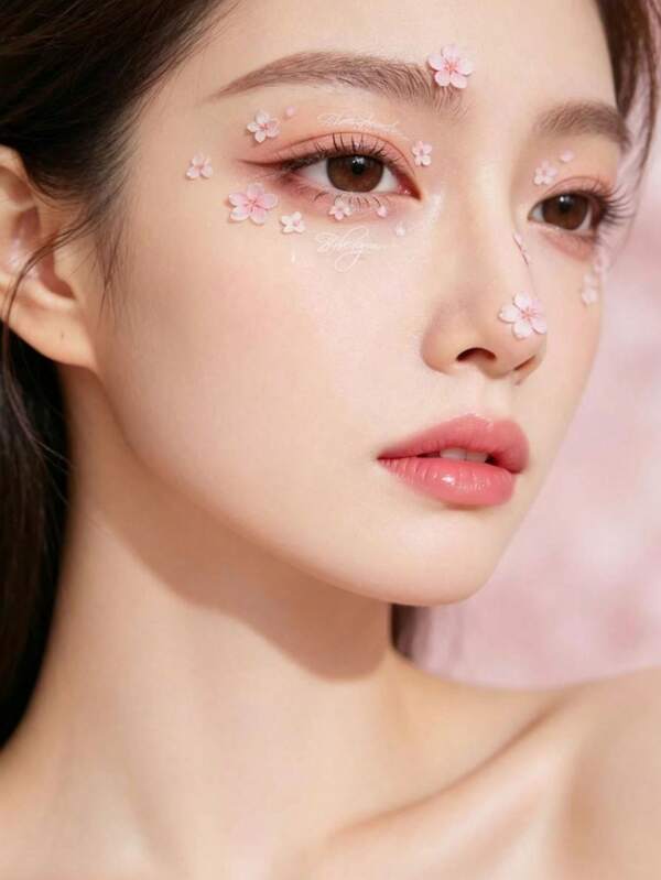 Cherry Blossom Face Makeup Stickers