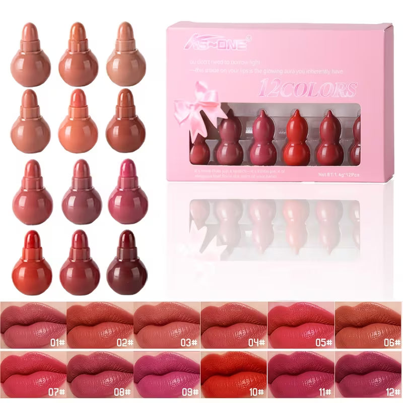 Mini Lipsticks Set – 12 Pcs