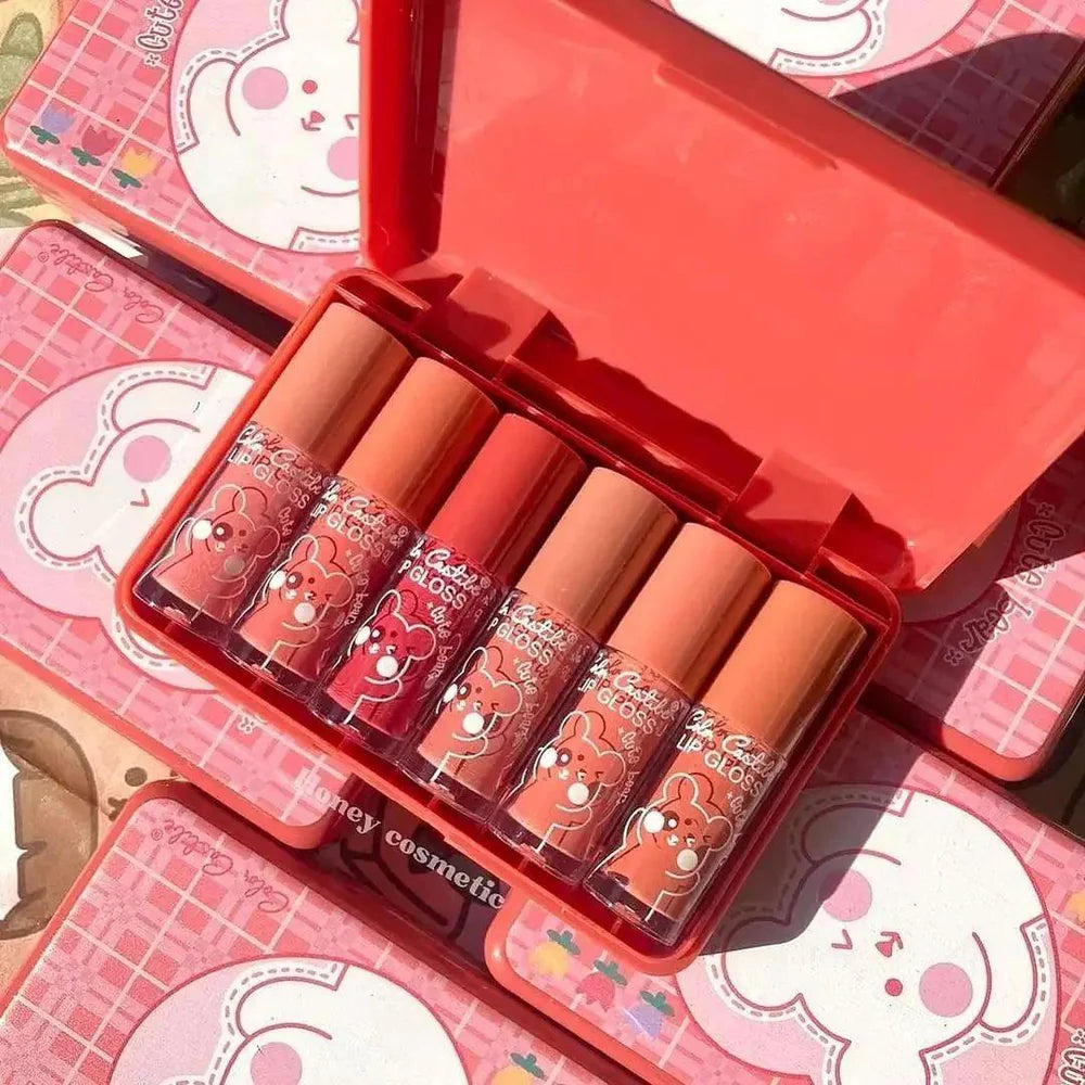 Color Castle Cute Bear Lip Glosses – Set of 6