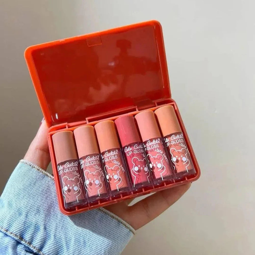 Color Castle Cute Bear Lip Glosses – Set of 6