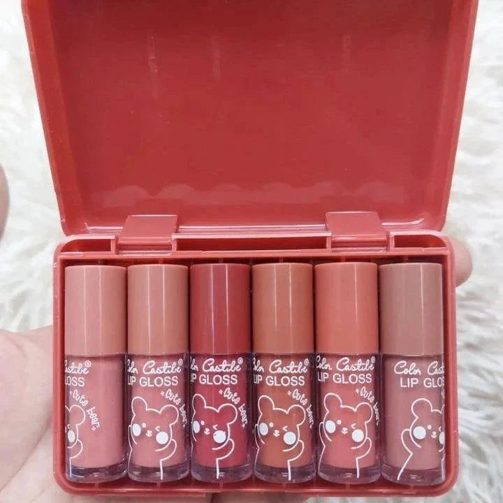 Color Castle Cute Bear Lip Glosses – Set of 6