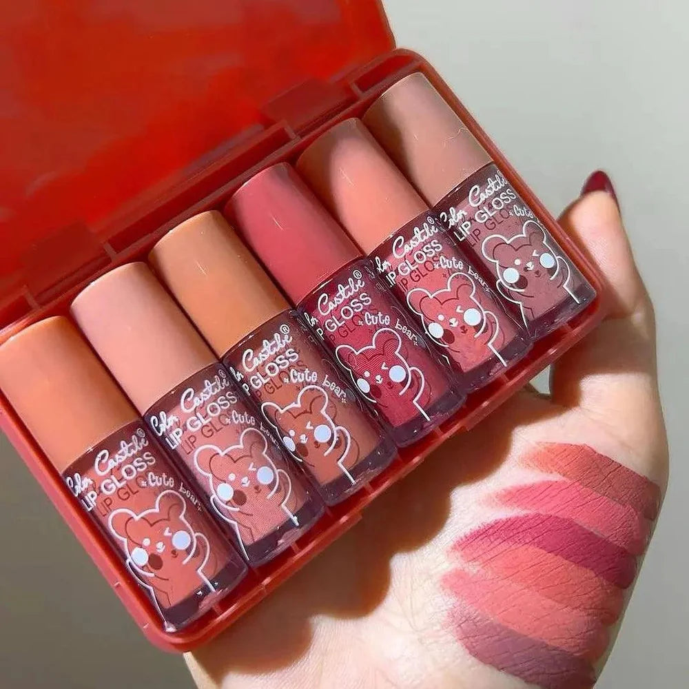 Color Castle Cute Bear Lip Glosses – Set of 6