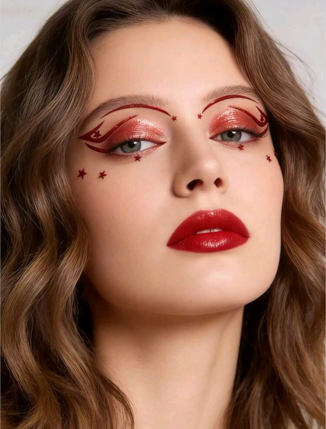 3D Eye Liner Stickers | Red , Silver & Holographic