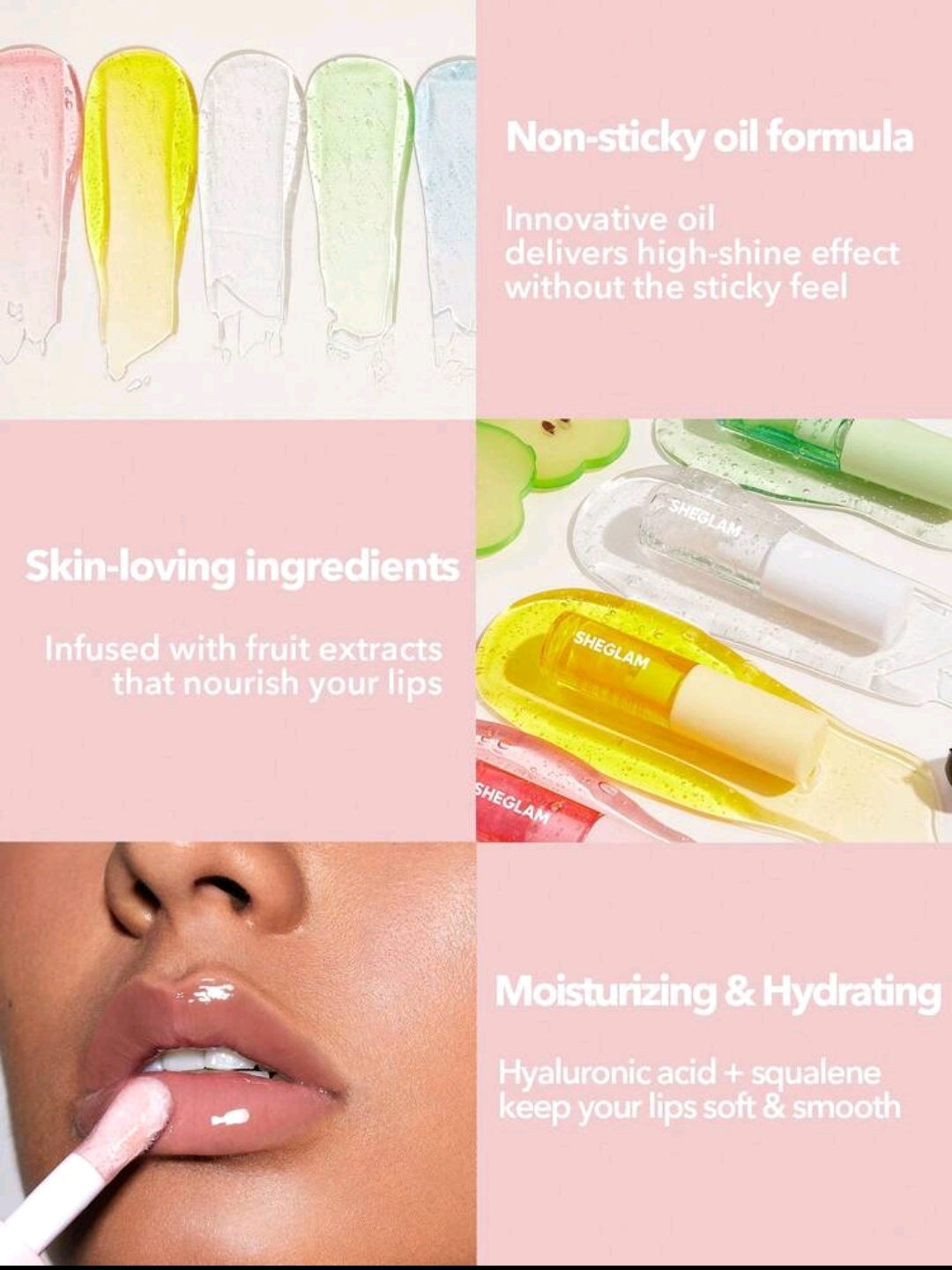 SHEGLAM Green Apple Lip Oil 🍏 | Hydrating & Non-Sticky