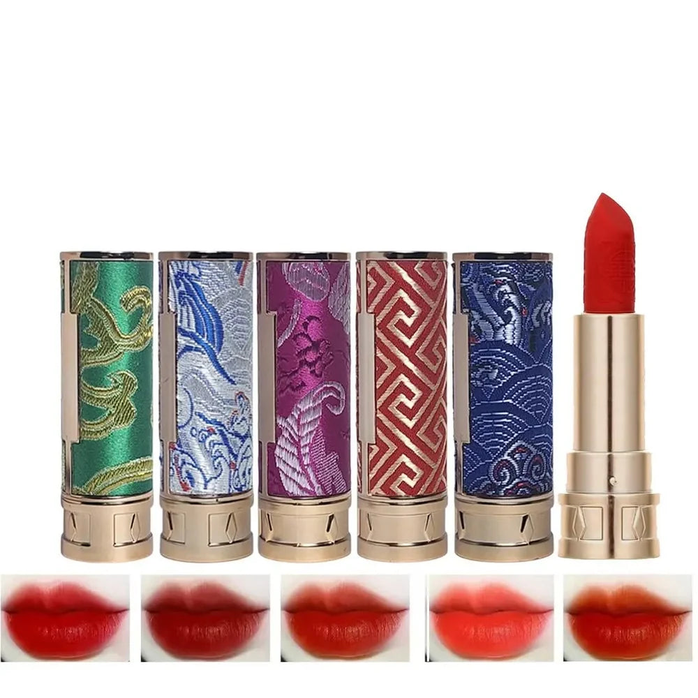 5 Pcs Velvet Waterproof Long-Lasting Lipstick Set