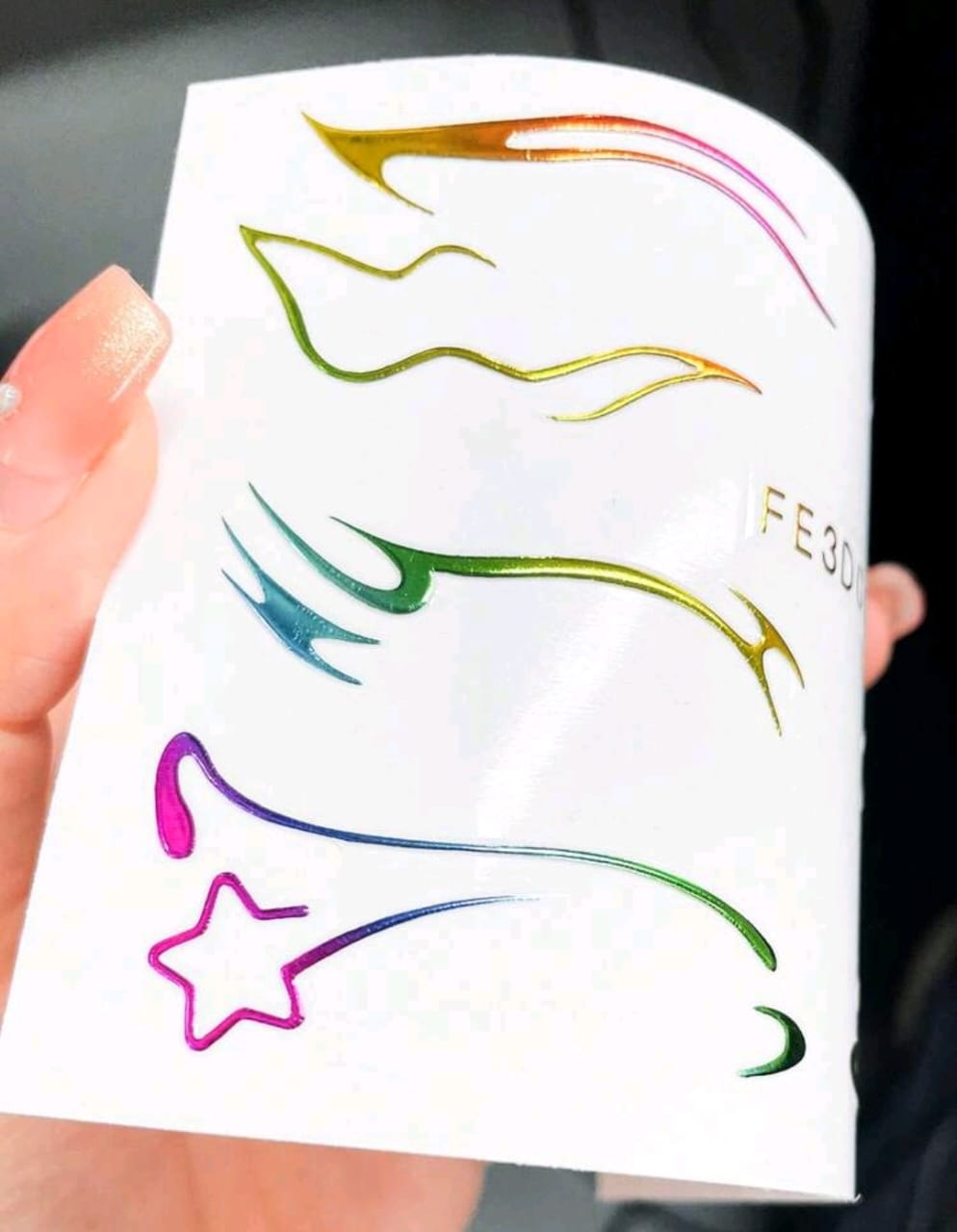3D Gradient Colorful Eyeliner Stickers
