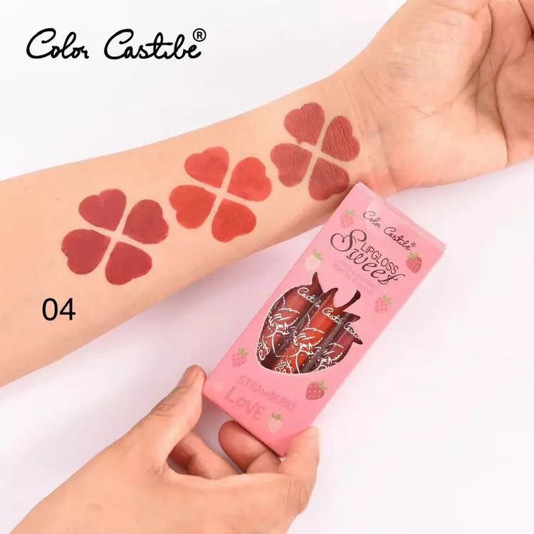COLOR CASTLE Sweet Matte Lip Gloss Set | Set of 03