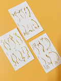 Mehndi Stickers – Set of 3 Cards