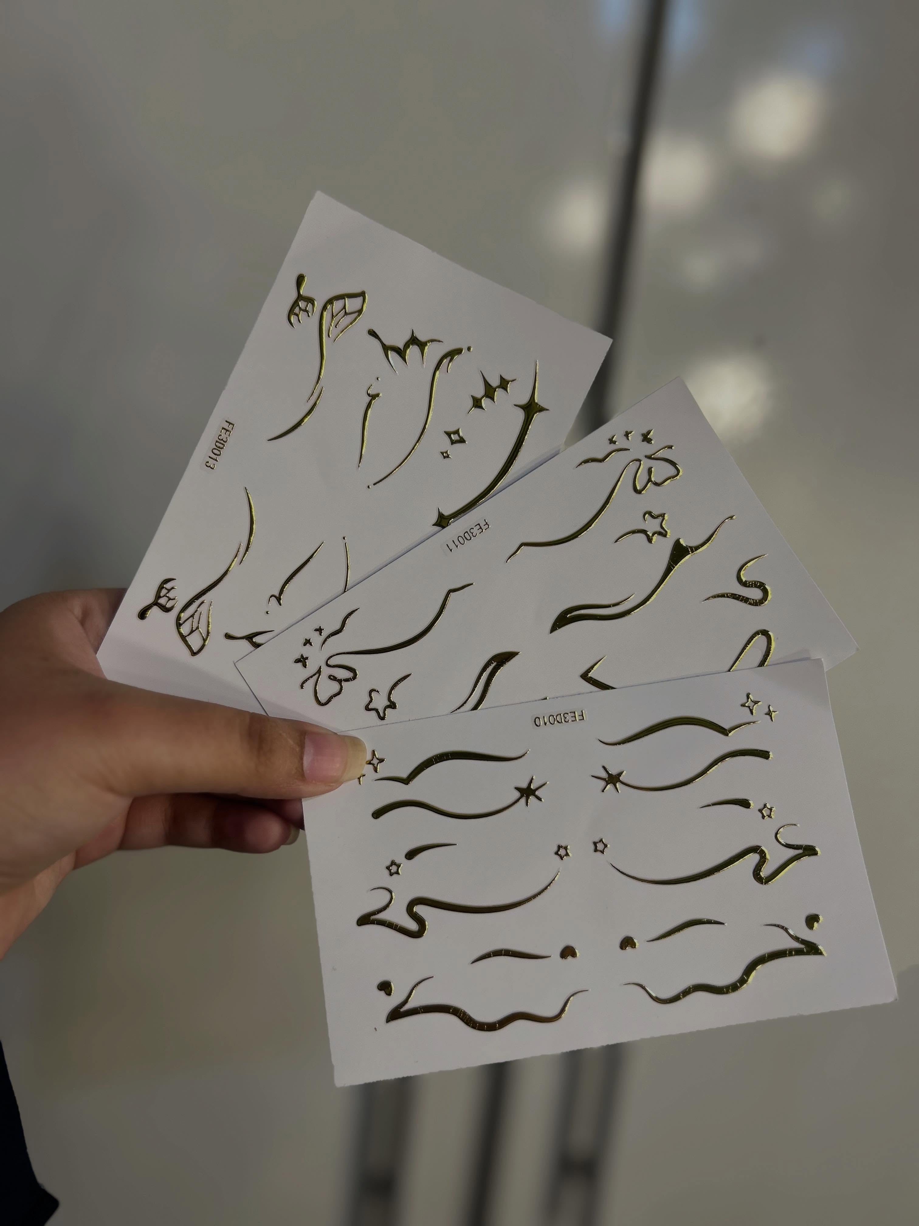 Mehndi Stickers – Set of 3 Cards