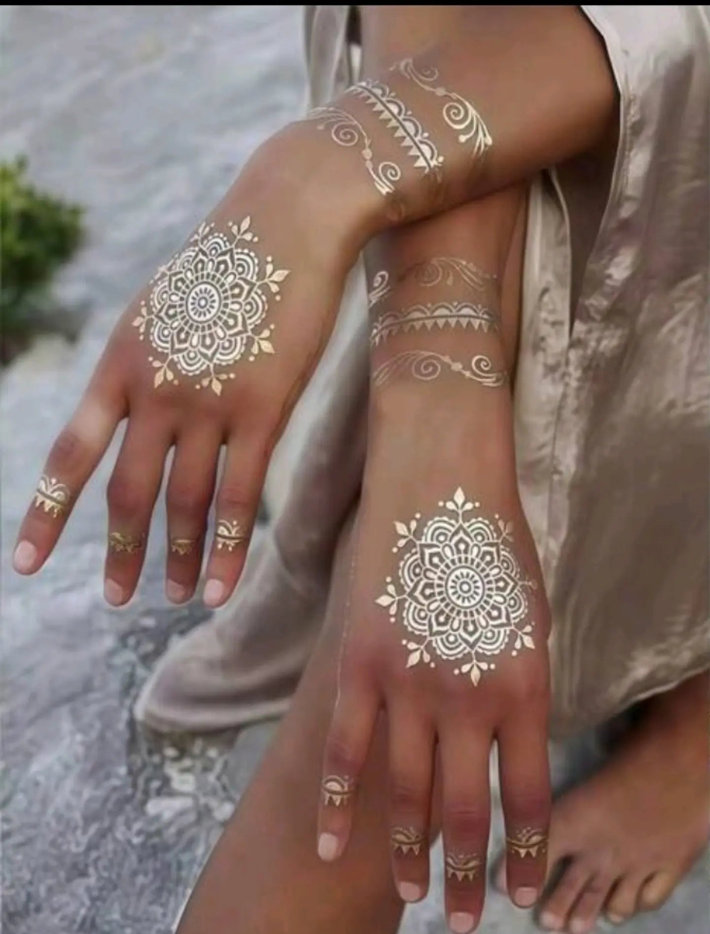 Golden Henna Sticker | Each sticker