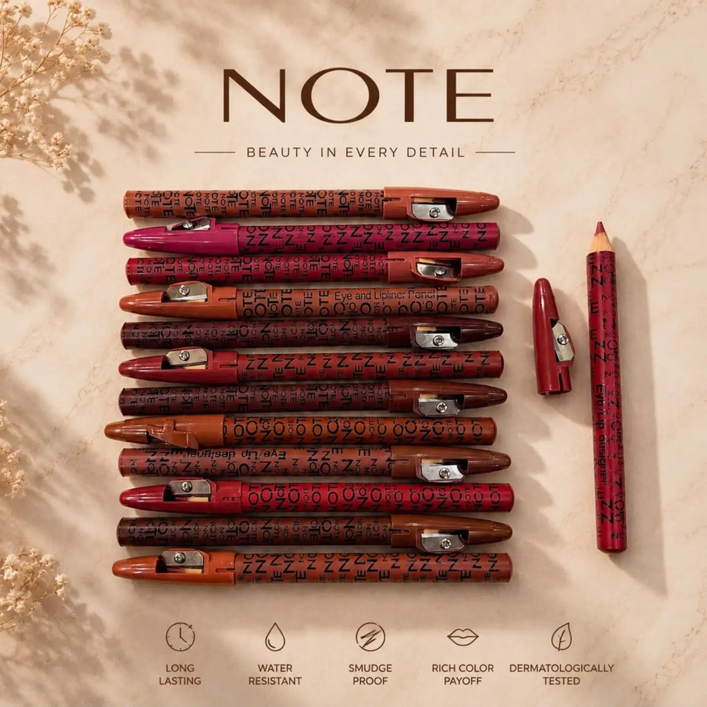 NOTE Lip Pencils – 12 Shades