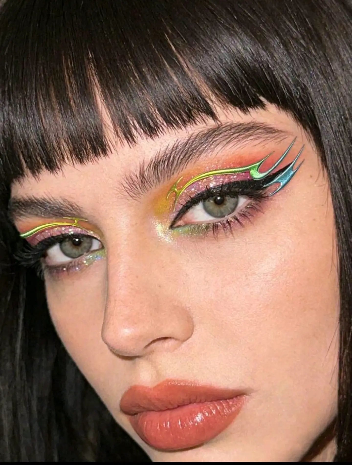 3D Gradient Colorful Eyeliner Stickers