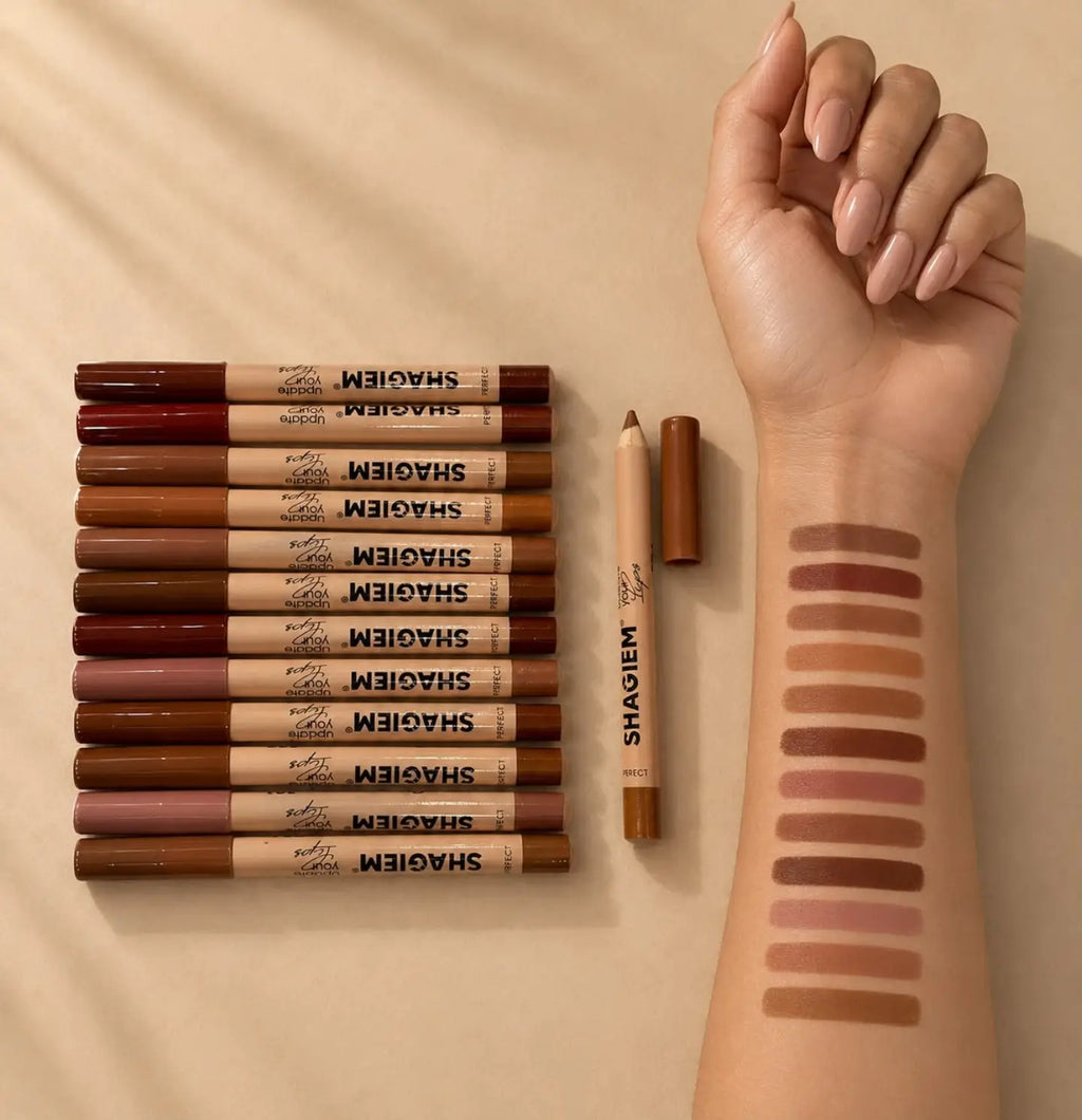 SHAGIEM Lip Pencils Set | 12 Different Shades