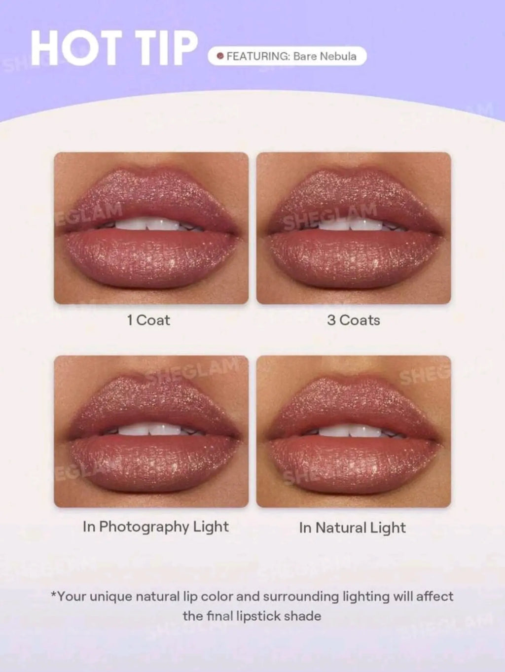 SHEGLAM “Mocha Meteor” Glitter Liquid Lipstick