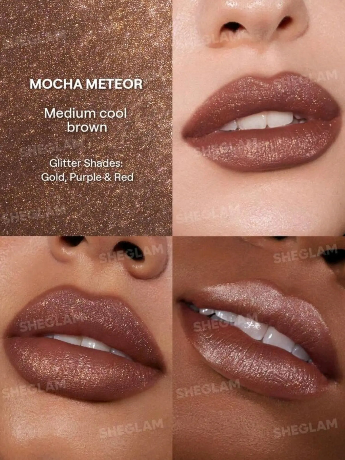 SHEGLAM “Mocha Meteor” Glitter Liquid Lipstick
