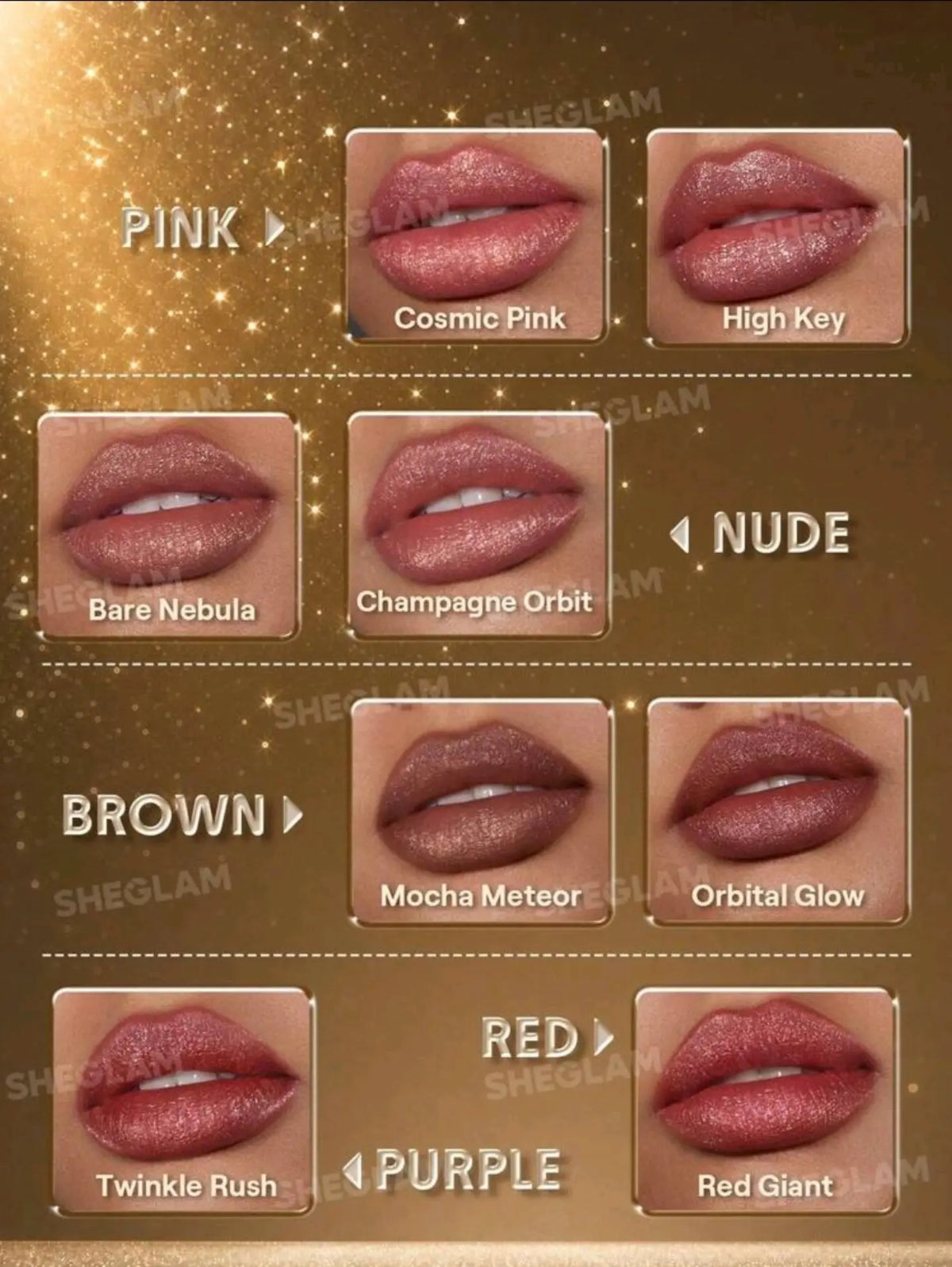 SHEGLAM “Mocha Meteor” Glitter Liquid Lipstick