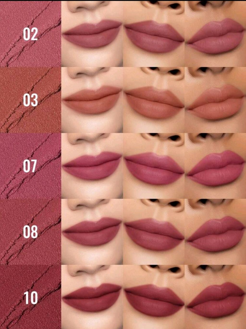 PUDAIER Waterproof Lip Gloss Radish Brown Matte Finish 🤎✨