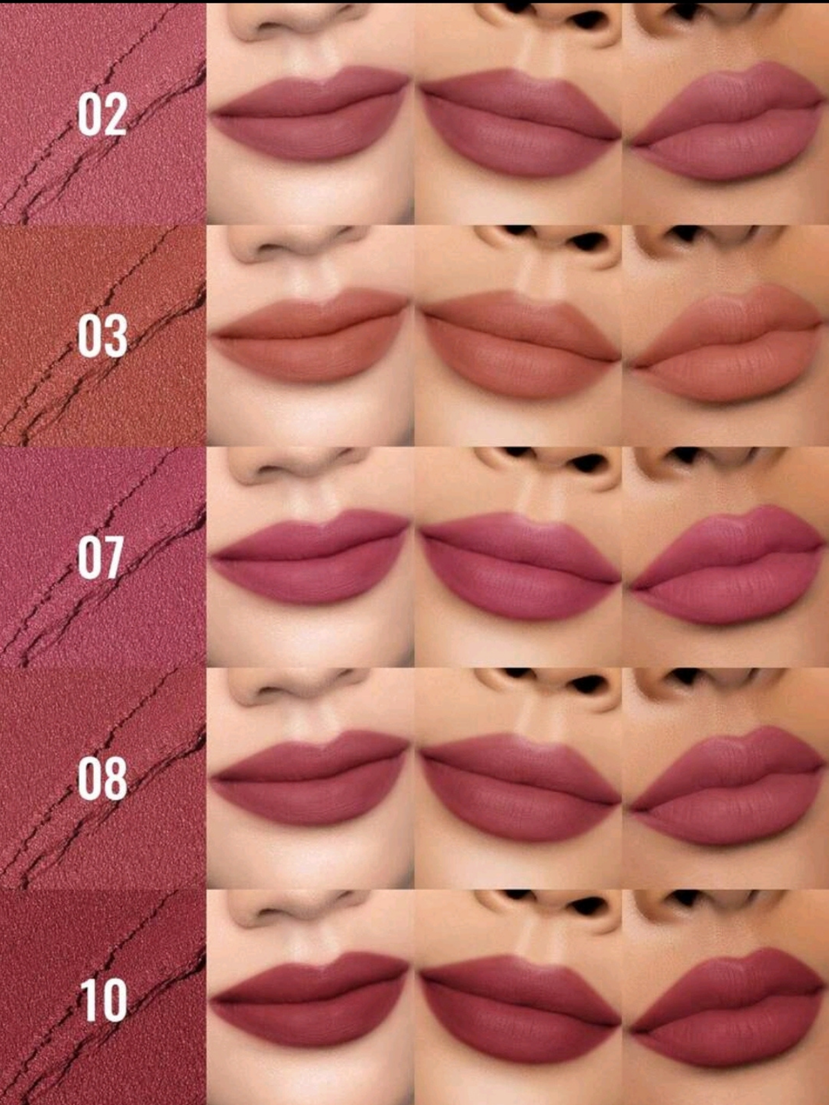 PUDAIER Waterproof Lip Gloss Radish Brown Matte Finish 🤎✨