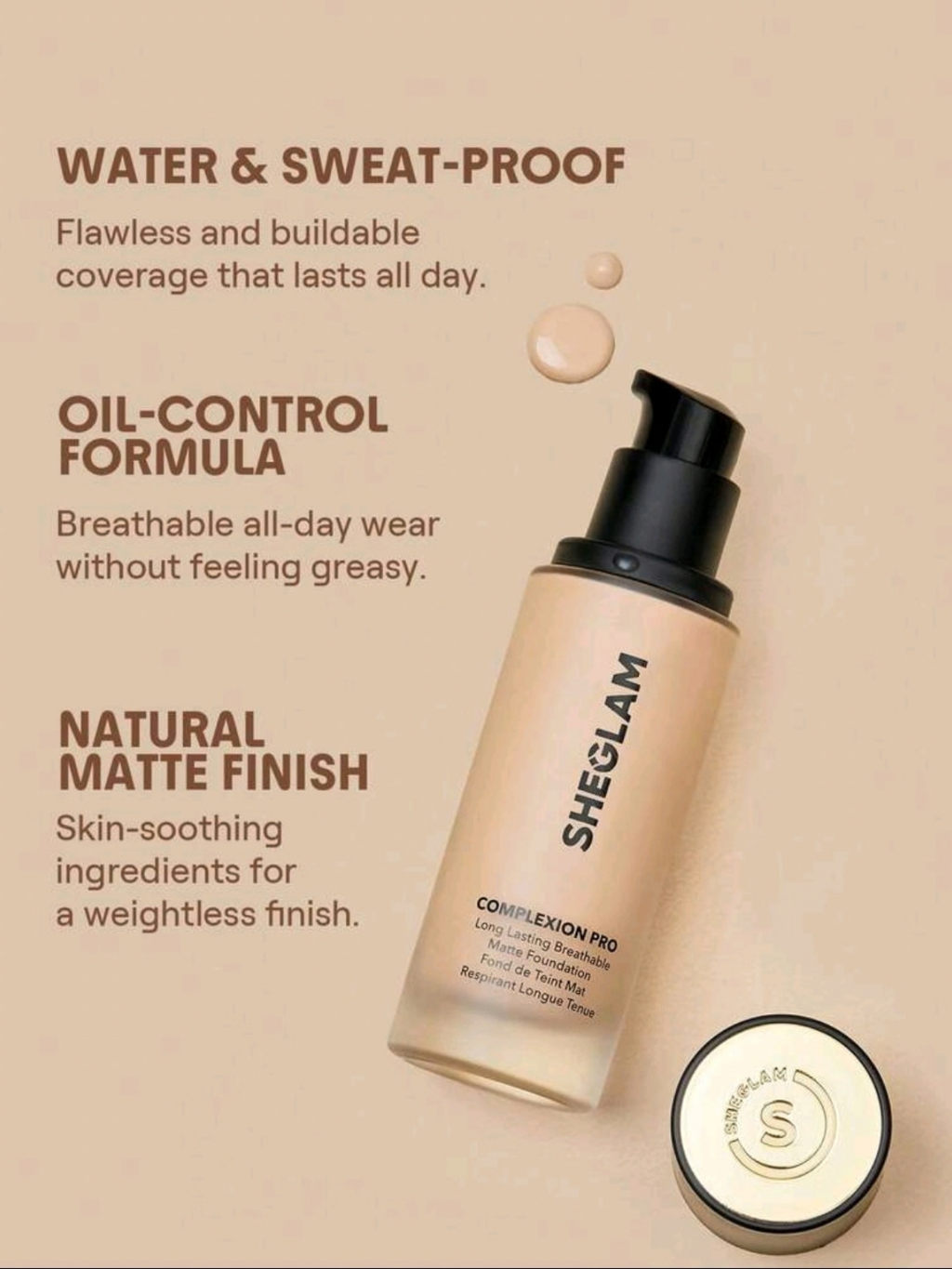 SHEGLAM Matte Foundation