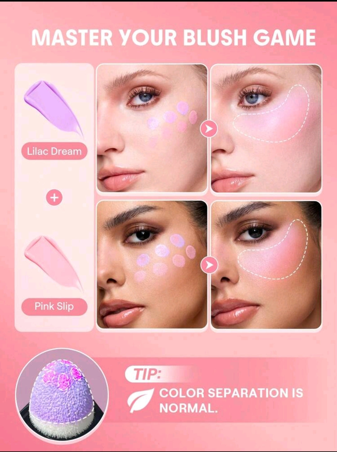 SHEGLAM Colour Bloom Liquid Blush | Lilac Dream