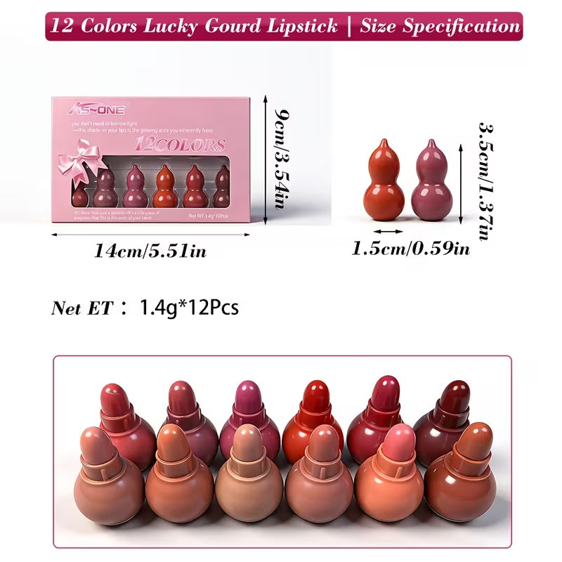 Mini Lipsticks Set – 12 Pcs
