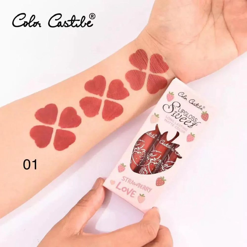 COLOR CASTLE Sweet Matte Lip Gloss Set | Set of 03