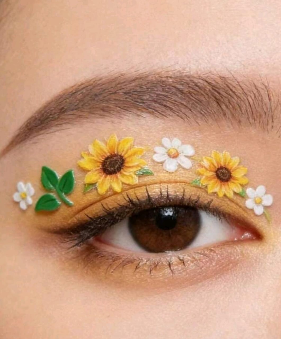 Fresh Sunflower Daisy Face Sticker
