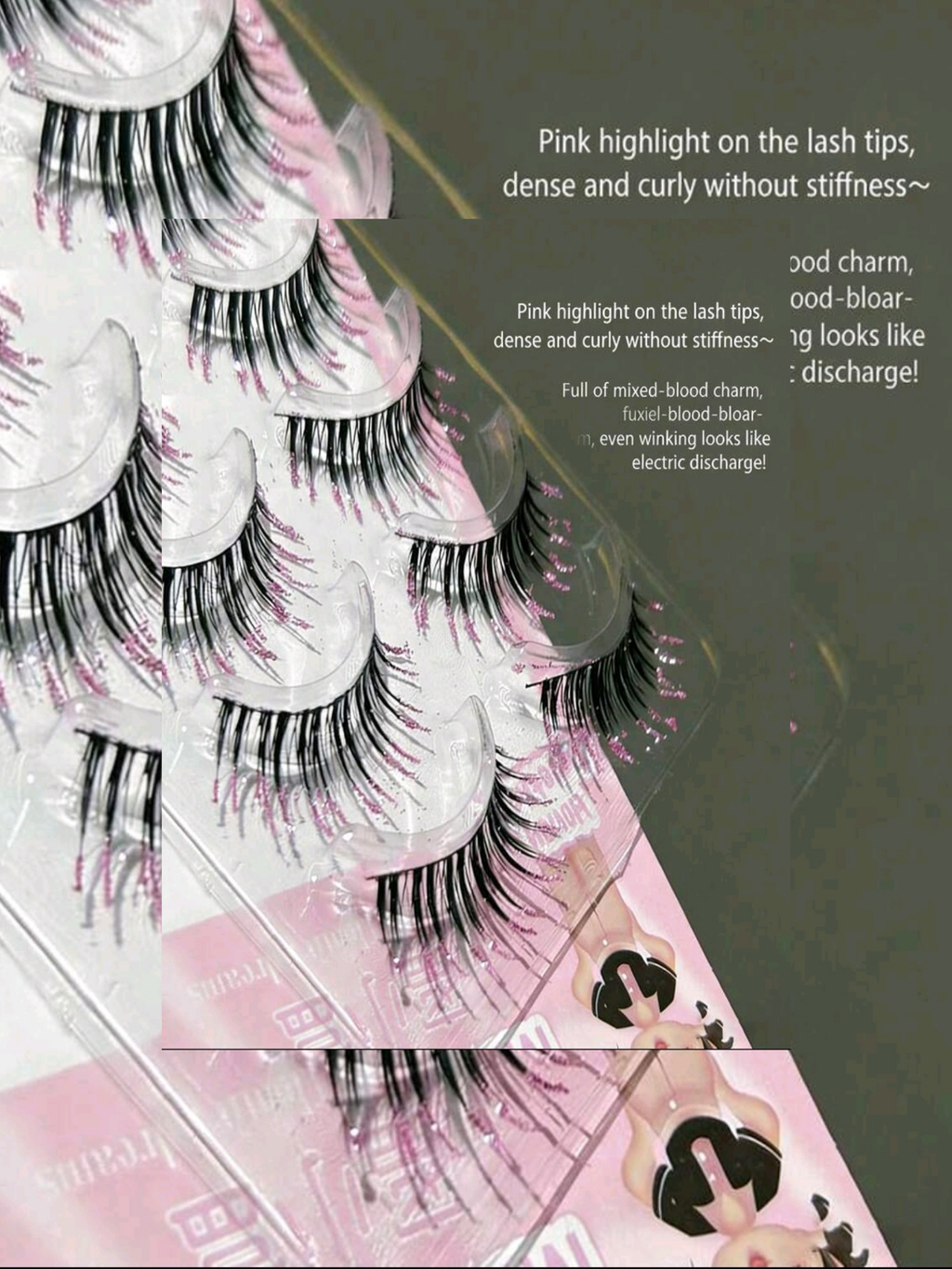 Sparkling Pink Diamond Comic Lashes 💎💗